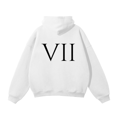 7 LEAF CO. [HOODIE: WHITE]
